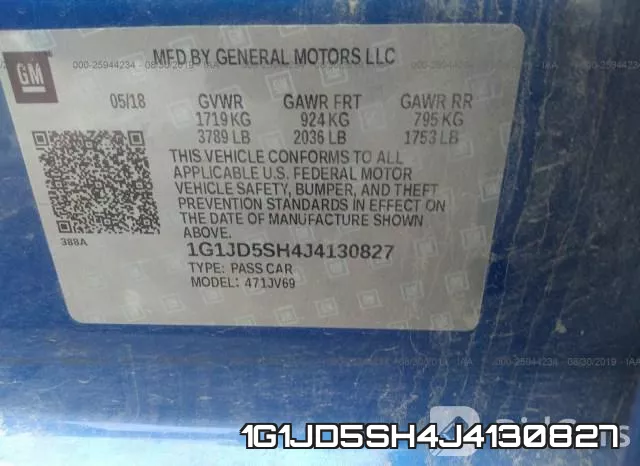1G1JD5SH4J4130827 фото 10