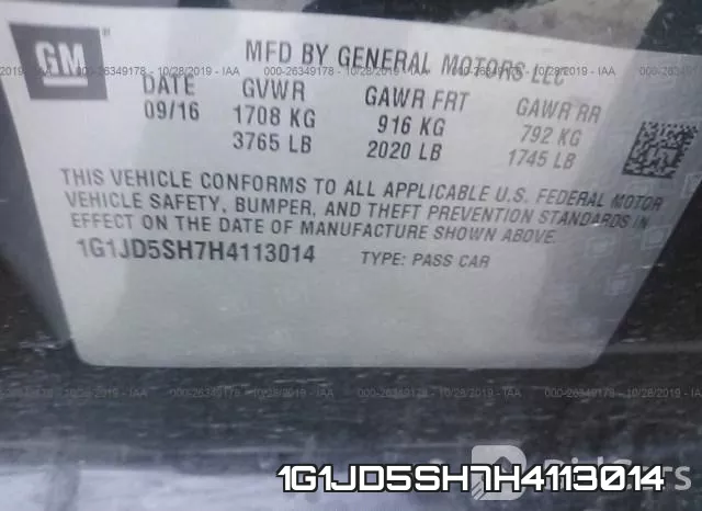 1G1JD5SH7H4113014 фото 10