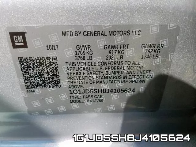 1G1JD5SH8J4105624 фото 2