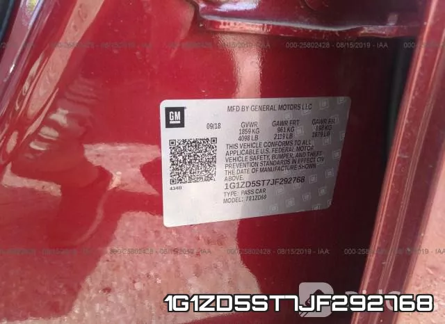 1G1ZD5ST7JF292768 фото 10