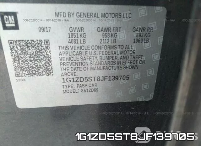 1G1ZD5ST8JF139705 фото 10