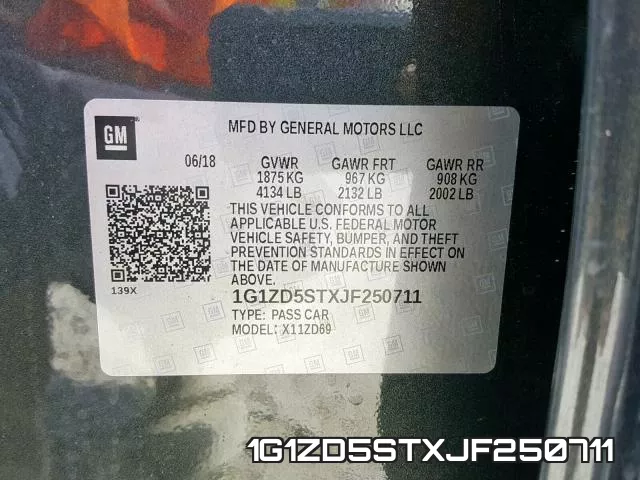 1G1ZD5STXJF250711 фото 2
