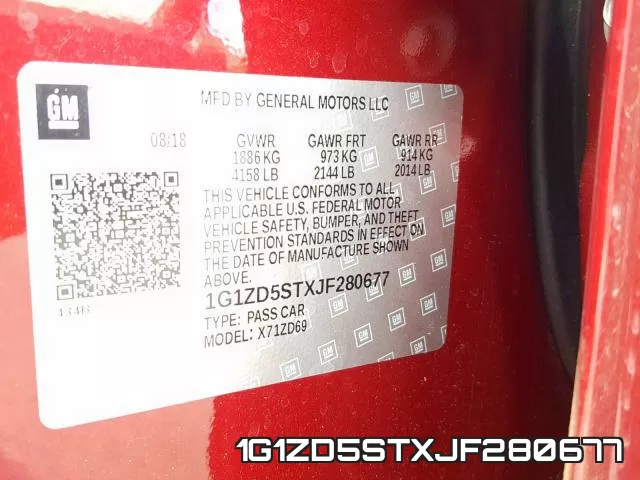1G1ZD5STXJF280677 фото 2