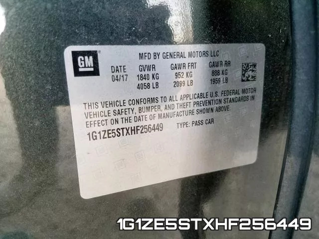 1G1ZE5STXHF256449 фото 2
