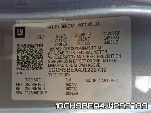 1GCHSBEA4J1299739 фото 2