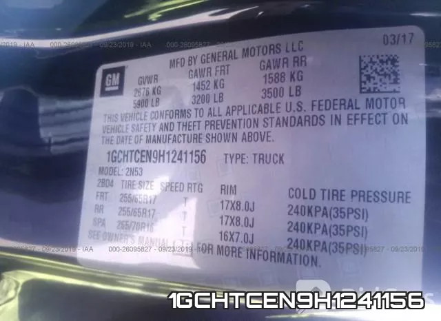 1GCHTCEN9H1241156 фото 10