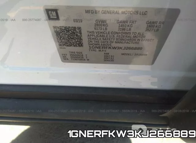 1GNERFKW3KJ266889 фото 10