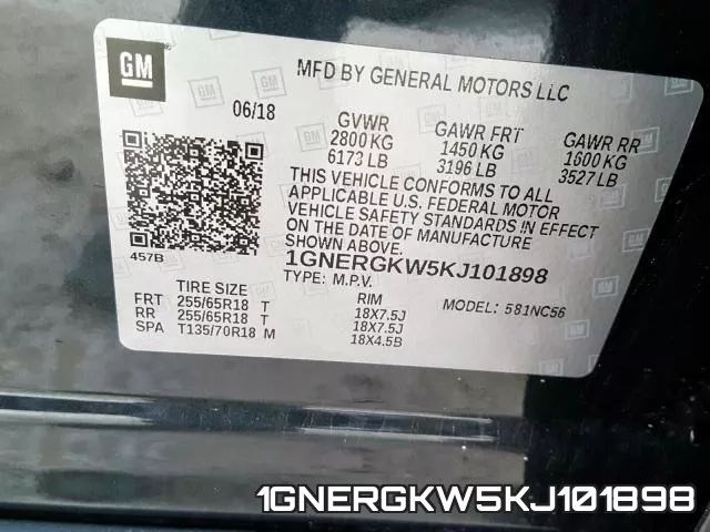 1GNERGKW5KJ101898 фото 2