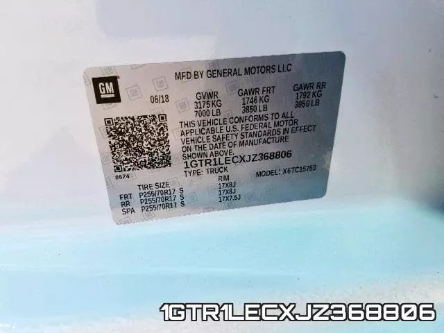1GTR1LECXJZ368806 фото 2