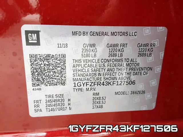 1GYFZFR43KF127506 фото 2