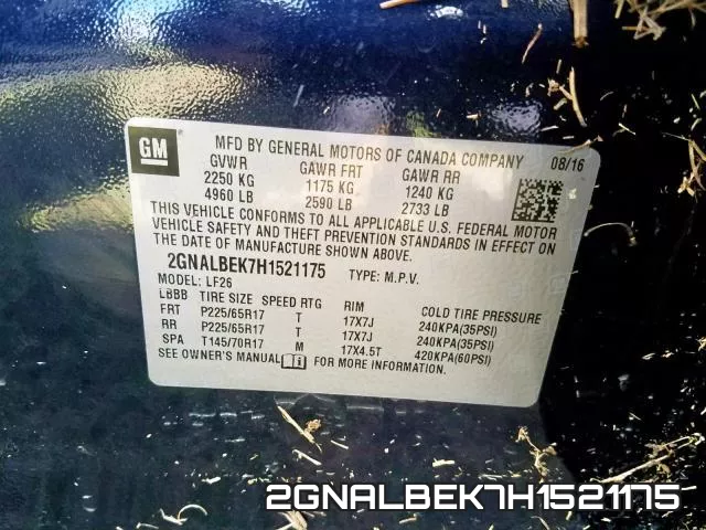 2GNALBEK7H1521175 фото 2