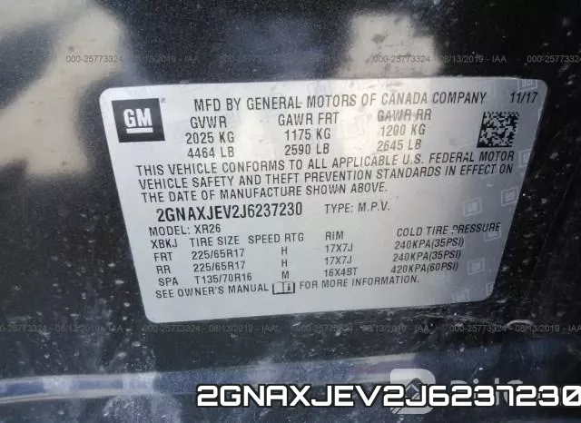 2GNAXJEV2J6237230 фото 10