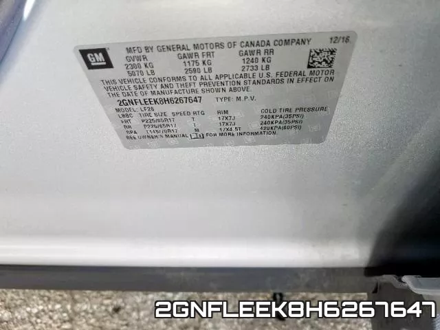 2GNFLEEK8H6267647 фото 2