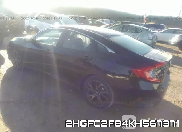 2HGFC2F84KH567371 фото 4