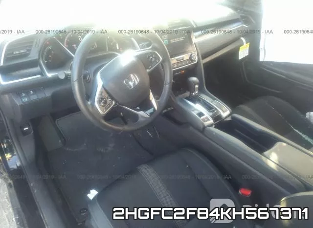 2HGFC2F84KH567371 фото 6