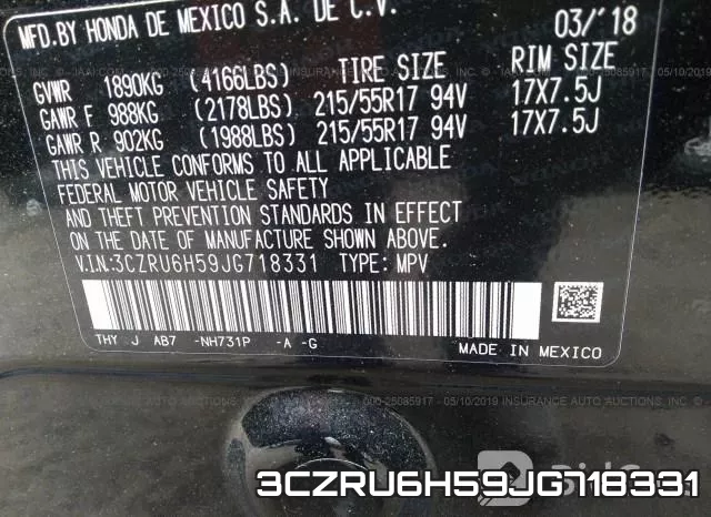 3CZRU6H59JG718331 фото 10