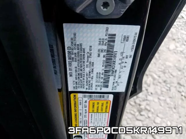 3FA6P0CD5KR149971 фото 2