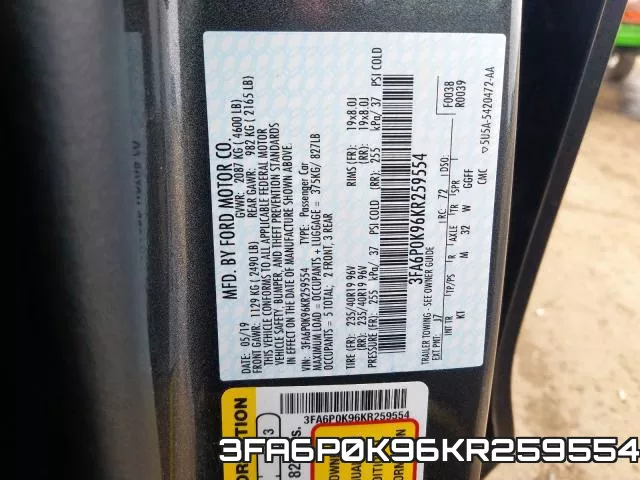 3FA6P0K96KR259554 фото 2