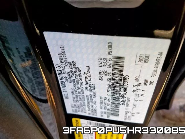 3FA6P0PU5HR330085 фото 2