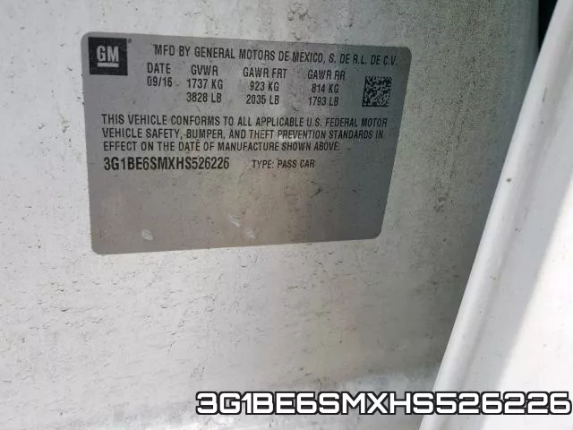 3G1BE6SMXHS526226 фото 2