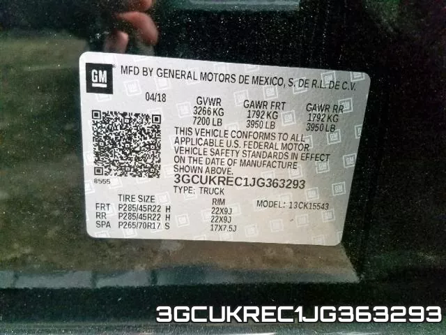 3GCUKREC1JG363293 фото 2