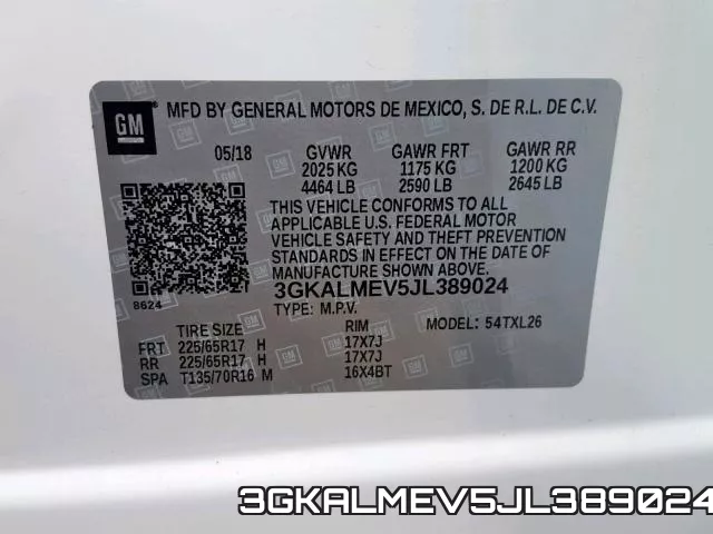 3GKALMEV5JL389024 фото 2