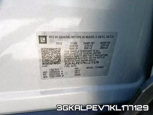 3GKALPEV7KL177129 фото 2