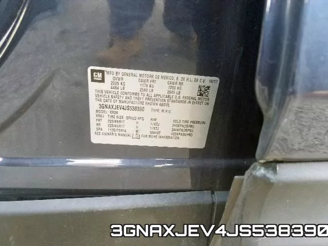3GNAXJEV4JS538390 фото 2