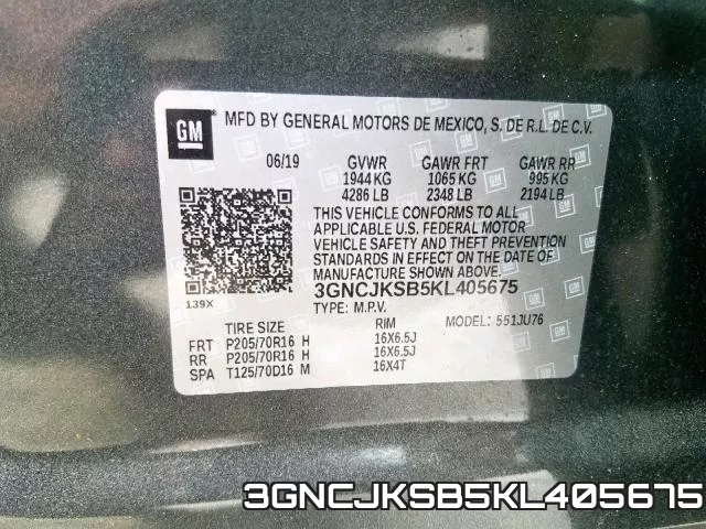 3GNCJKSB5KL405675 фото 2