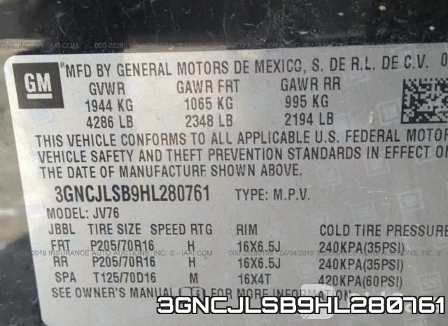 3GNCJLSB9HL280761 фото 10