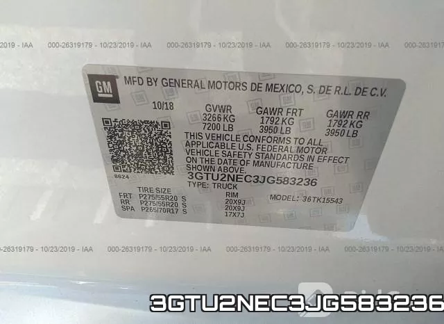 3GTU2NEC3JG583236 фото 10