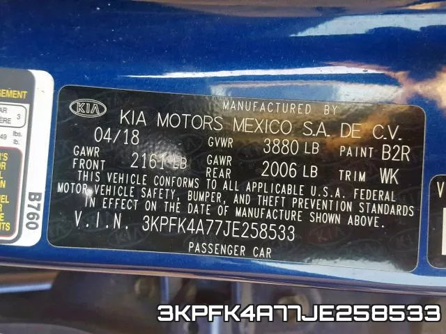 3KPFK4A77JE258533 фото 2