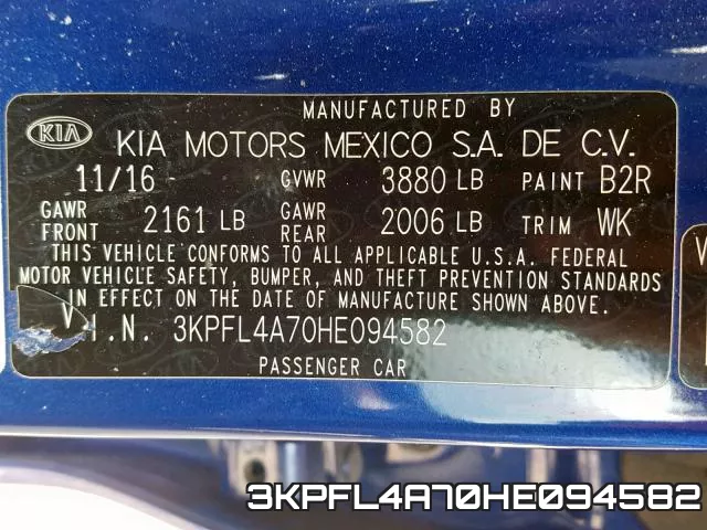 3KPFL4A70HE094582 фото 2