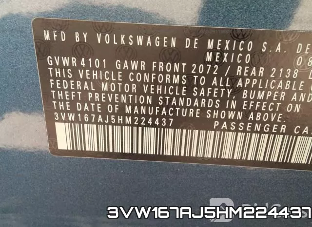 3VW167AJ5HM224437 фото 10