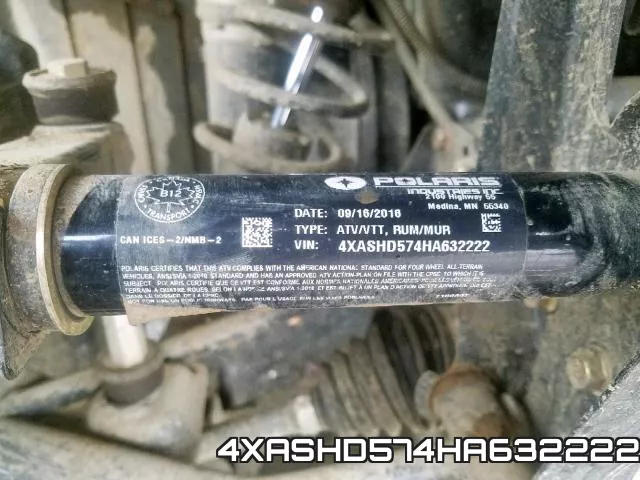 4XASHD574HA632222 фото 2