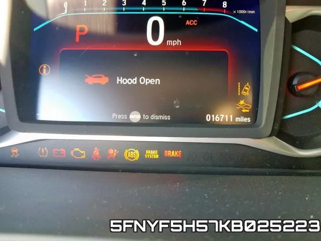 5FNYF5H57KB025223 фото 9