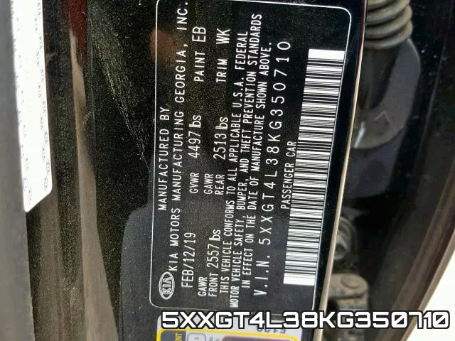 5XXGT4L38KG350710 фото 2
