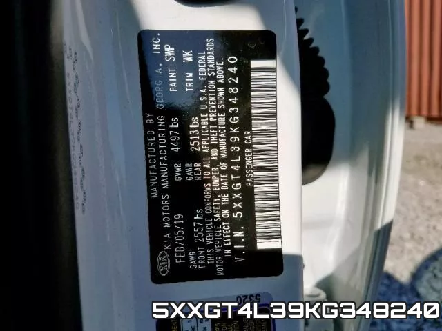 5XXGT4L39KG348240 фото 2