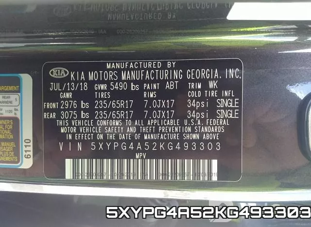 5XYPG4A52KG493303 фото 10
