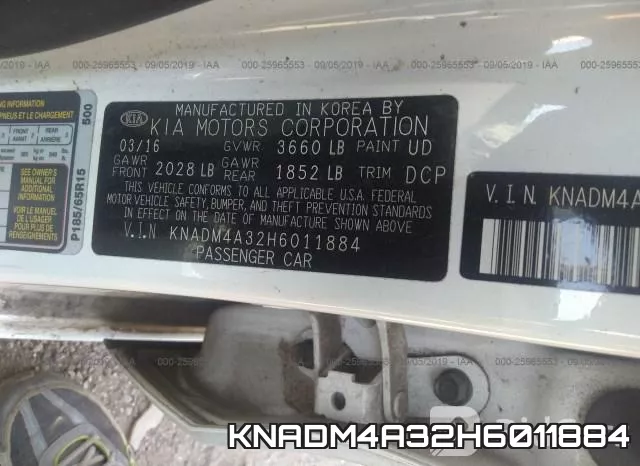 KNADM4A32H6011884 фото 10