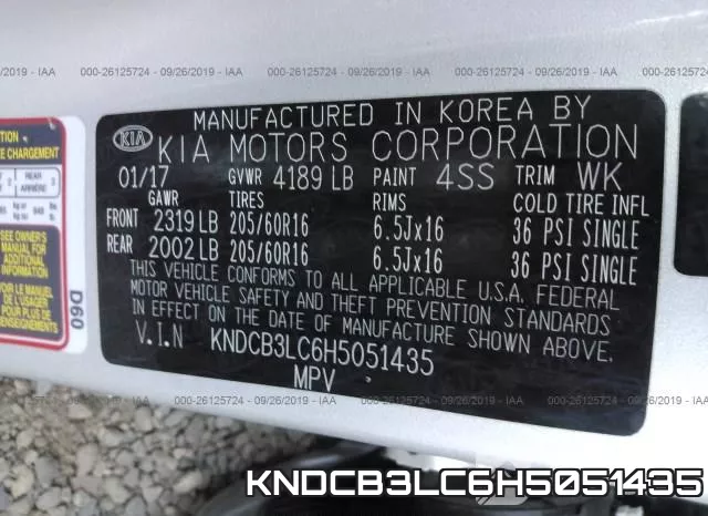 KNDCB3LC6H5051435 фото 10