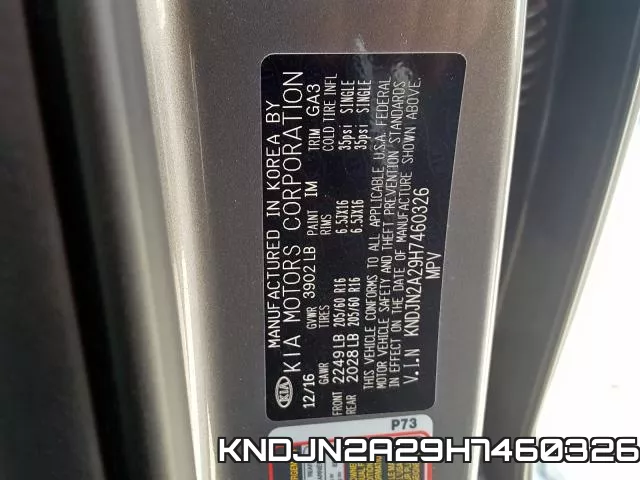KNDJN2A29H7460326 фото 2