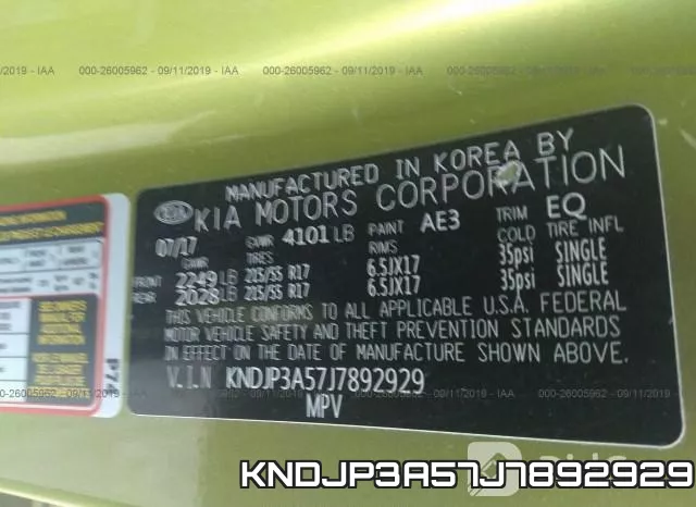 KNDJP3A57J7892929 фото 10