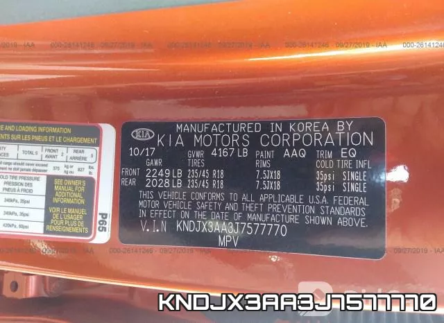 KNDJX3AA3J7577770 фото 10