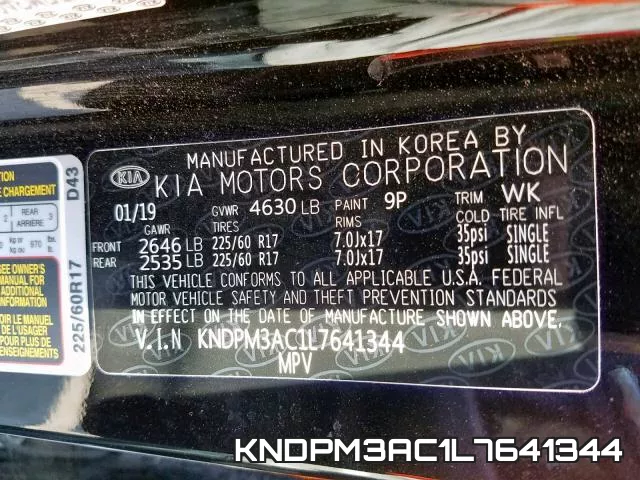 KNDPM3AC1L7641344 фото 2