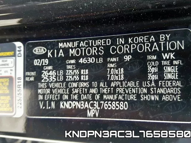 KNDPN3AC3L7658580 фото 2