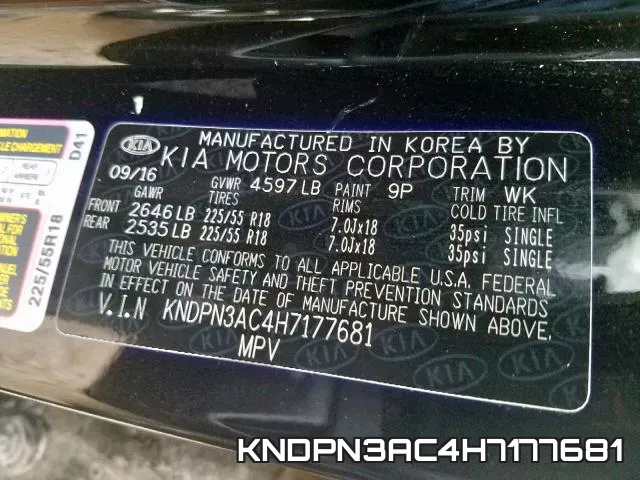 KNDPN3AC4H7177681 фото 2