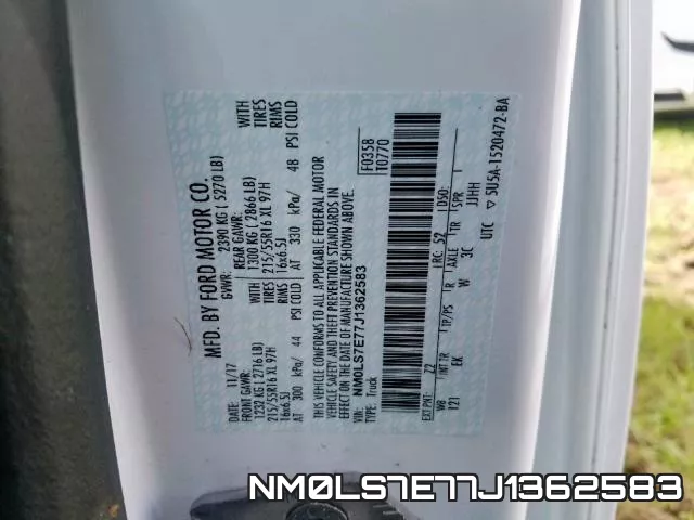 NM0LS7E77J1362583 фото 2