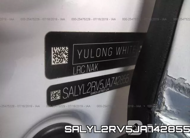 SALYL2RV5JA742855 фото 10