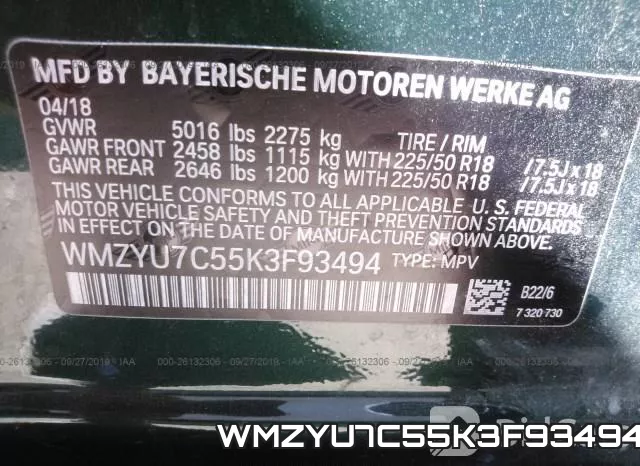 WMZYU7C55K3F93494 фото 10